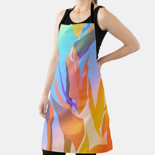 Allover Bird of Paradise Imprimer Tablier (Insitu)