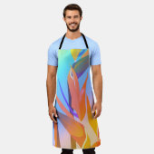 Allover Bird of Paradise Imprimer Tablier (Porté)