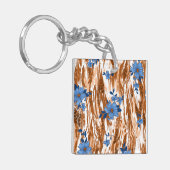 allover bloemen sleutelhanger (Voorkant Links)