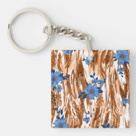 allover bloemen sleutelhanger