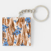 allover bloemen sleutelhanger (Achterkant)