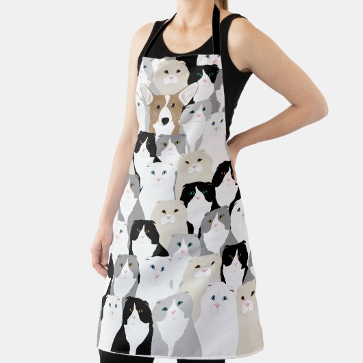 Allover chats et chiens Imprimer tablier (Insitu)