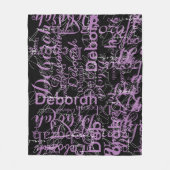 Allover Couverture de typographie personnalisée po (Devant)