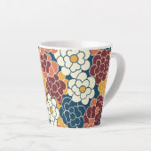Allover flower design latte mok (Rechterhoek)