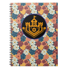 allover flower design notitieboek