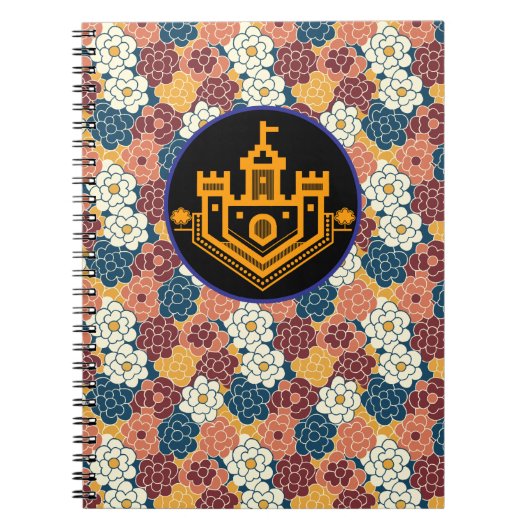 allover flower design notitieboek (Voorkant)