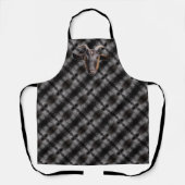 Allover Imprimer tablier Brown et chèvre noire (Recto)