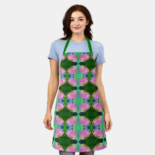 Allover Imprimer tablier rose Lotus Abstrait