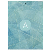 Allover Leaf Print Initiaal Klembord (Achterkant)