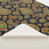 allover paisley  sherpa deken (3/4)