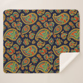 allover paisley  sherpa deken (Voorkant (horizontaal))