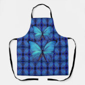 Allover Print Schort Blauwe Morpho Vlinders (Voorkant)