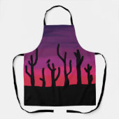 Allover Print Schort Desert Sunset w / Uil (Voorkant)