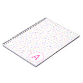 Allover Sautiner rose Carnet multiple initial (Côté gauche)