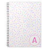 Allover Sautiner rose Carnet multiple initial (Devant)