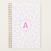 Allover Sautiner rose Multi Initial Planner (Devant)