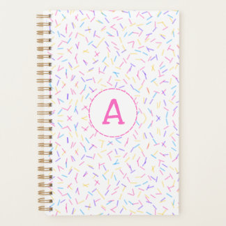 Allover Sprinkles Roze Multi Initiaal Planner