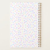 Allover Sprinkles Roze Multi Initiaal Planner (Achterkant)