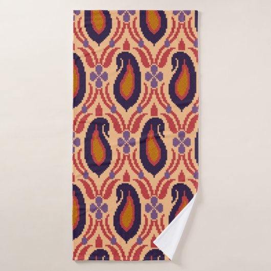 Allover traditionnel Designart, arrière - plan, dé (Serviette de bain)