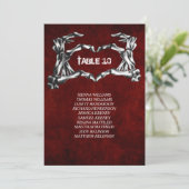 Alloween gothique Numéro de table Tableau de siège (Debout devant)