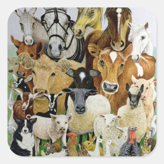 Allsorts Vierkante Sticker (Voorkant)