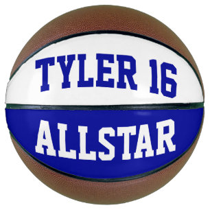 Allstar Dark Blue en White Basketbal