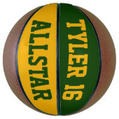 Allstar Green en Gold Basketbal (Verticaal)
