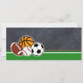 Allstar Sport Billets Anniversaire Invitation (Dos)