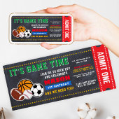 Allstar Sport Billets Anniversaire Invitation