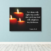 Allumer ma chandelle toile enveloppée (Insitu (Plancher de Bois))