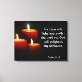 Allumer ma chandelle toile enveloppée (Recto)