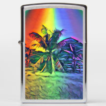 Allumeur de poche de Zippo de palmier de noix de