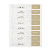 Allumez le ciel | Étiquettes d'adresse de retour d (Feuille)