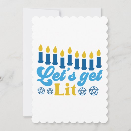 Allumons les lumières ! Carte de vœux plate (Devant)