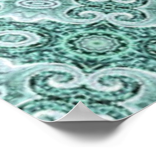 allure en impression turquoise (Coin)