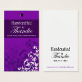 Allure Gift Label Visitekaartje "Handgemaakt door. (Voorkant /achterkant)