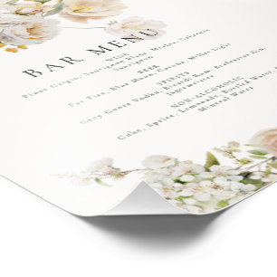 Allure - Witte Rozen & Baby's Breath Foto Afdruk