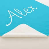 Alluring Aqua Sherpa Deken (3/4)