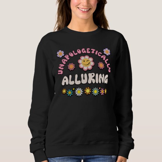 ALLURING Retro Groovy Unapologetically ALLURING Trui (Voorkant)