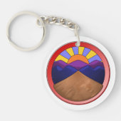 Alluviale ventilator Logo Sleutelhanger (Voorkant)