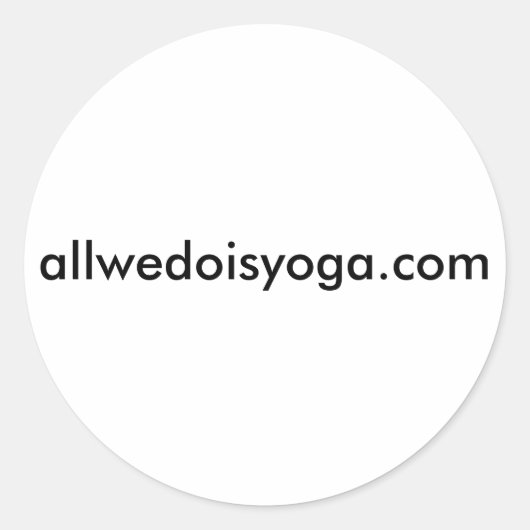 Allwedoisyoga stickers (Voorkant)