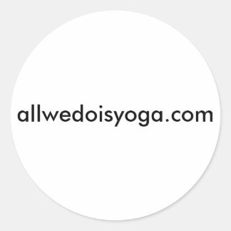 Allwedoisyoga stickers
