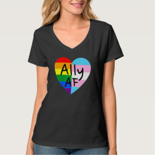 Ally Af Lgbetq Flag Gay Pride Equality Trans Lesbi T-shirt