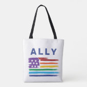 Ally Artistic Rainbow Flag Draagtas (Achterkant)