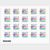 Ally Artistic Rainbow Flag Sticker (Vel)
