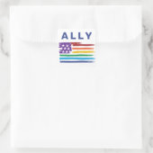 Ally Artistic Rainbow Flag Sticker (Tas)