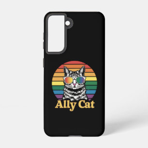 Ally Cat LGBT Regenboog Vlag LGBTQ Gift Samsung Galaxy Hoesje