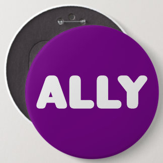 Ally LGBTQ Rechtstreekse bondgenoten White Day Paa Ronde Button 6,0 Cm