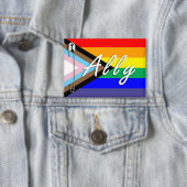 Ally LGBTQ+ veiligheidspinknop Button (Insitu)