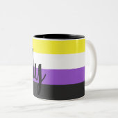 Ally Mug de drapeau non-binaire (Devant droit)
